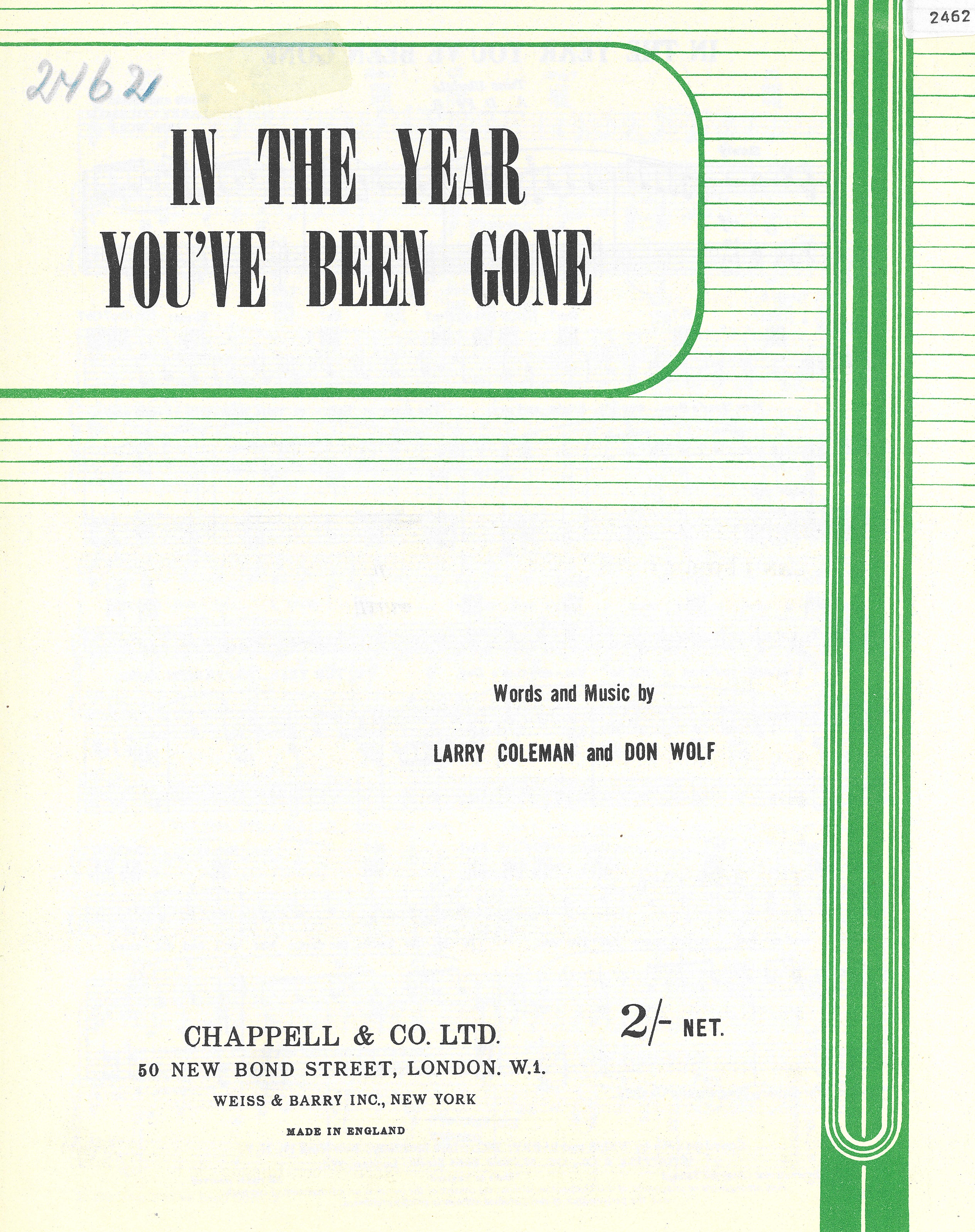 In The Year You've Been Gone