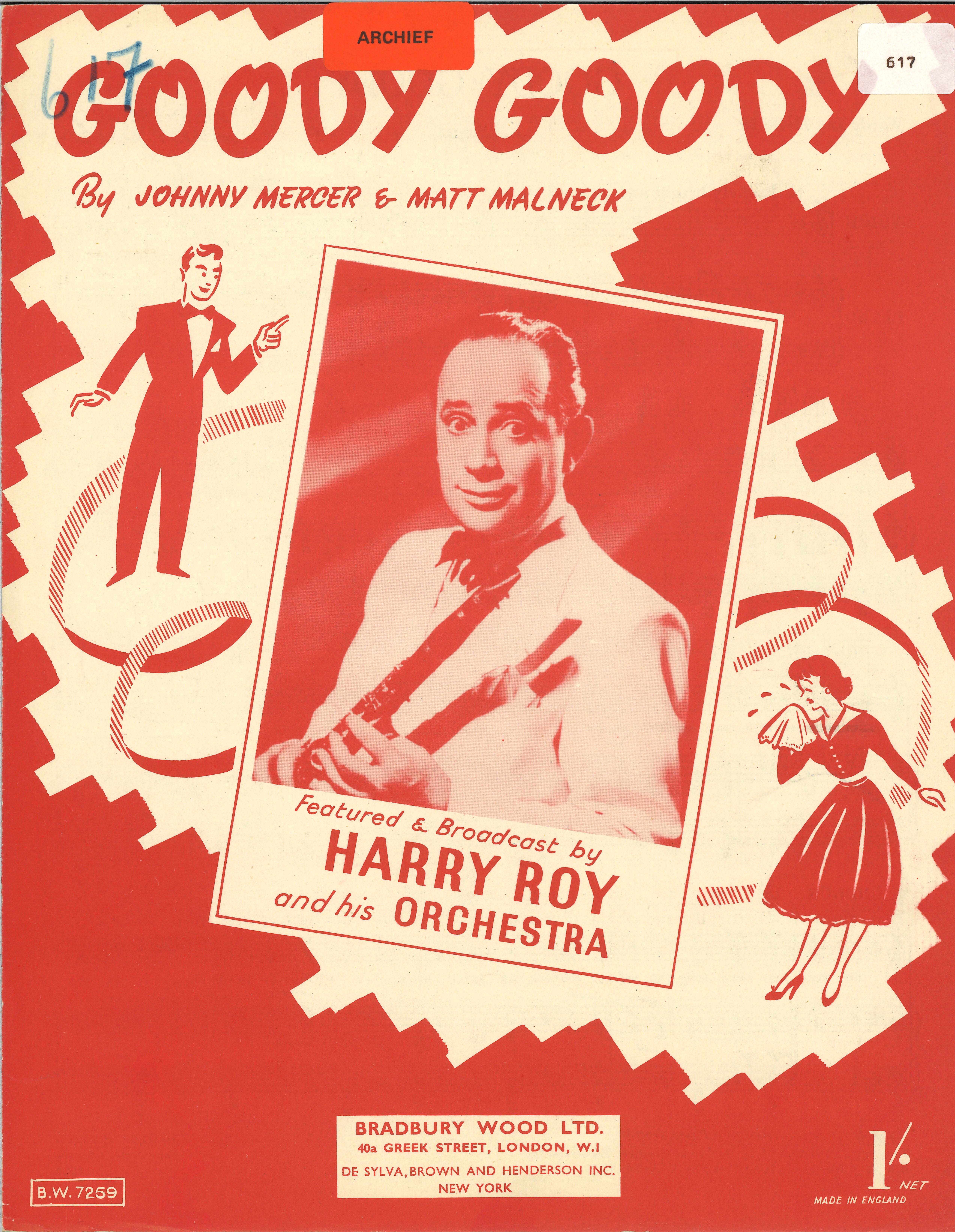 Harry Roy: Goody Goody (Melody/Lyric/Chords) Digital Sheet Music ...