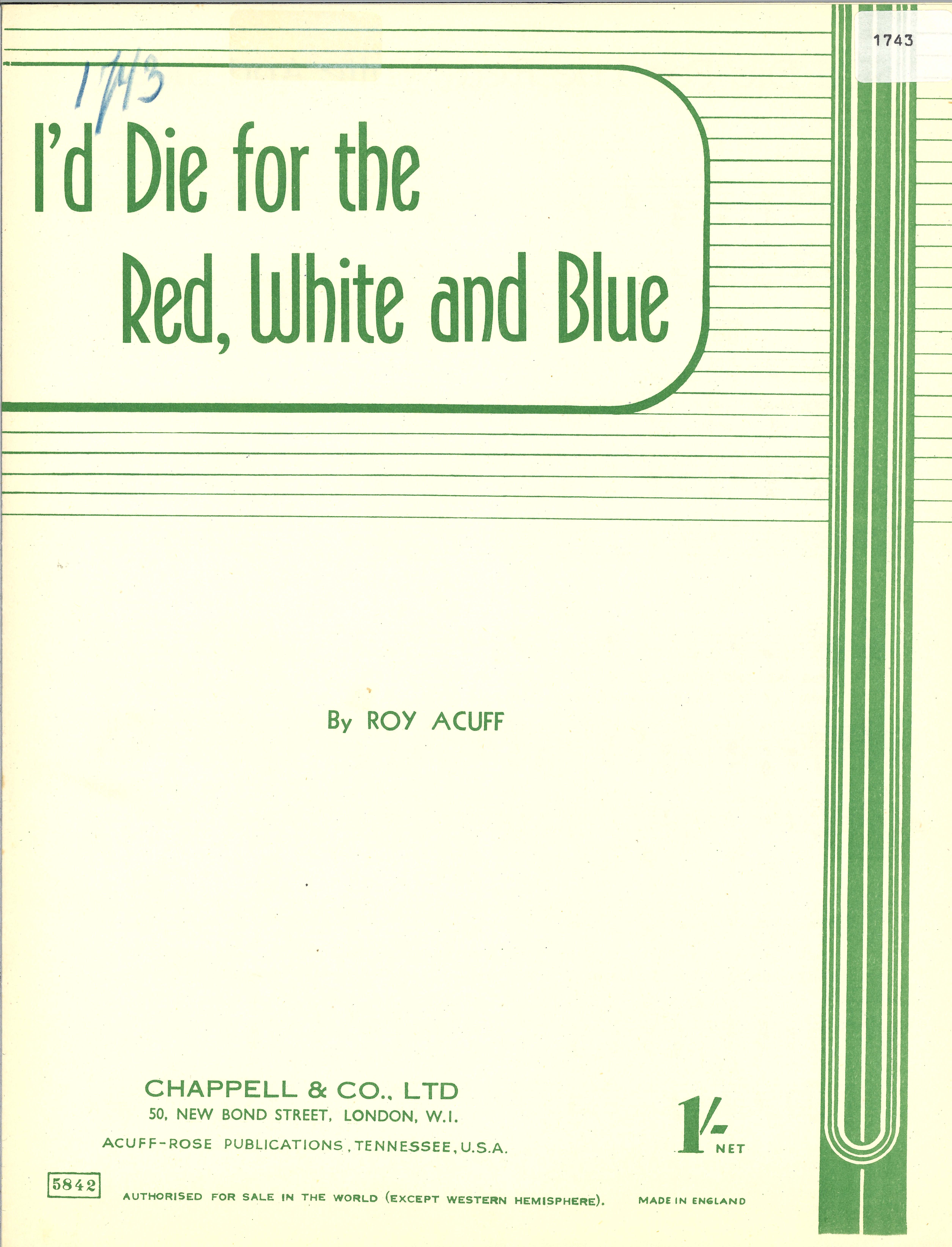I'd Die For The Red, White And Blue