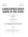 Christopher Robin Alone In The Dark Partituras