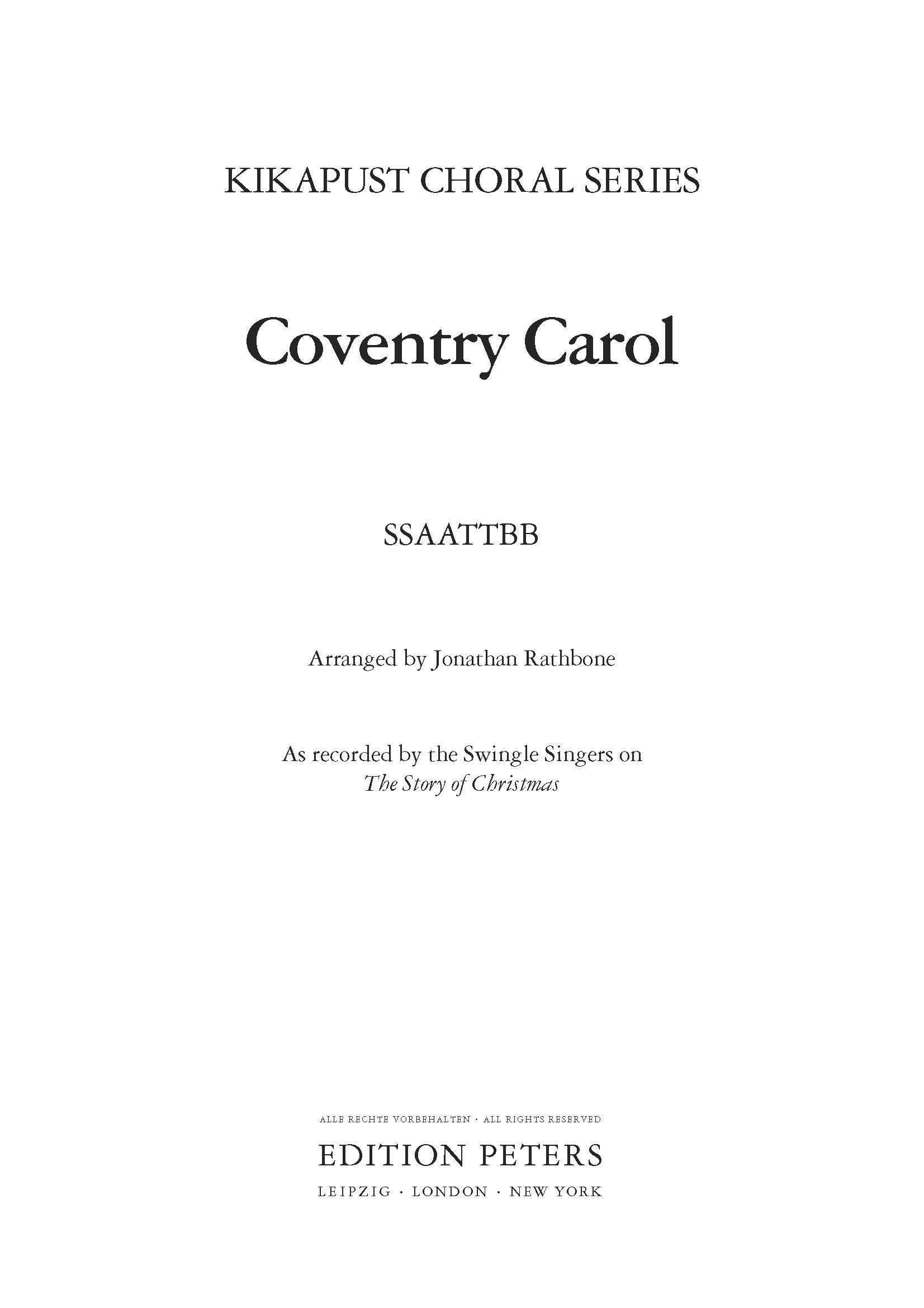 Coventry Carol