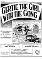 Gertie, The Girl With The Gong Sheet Music