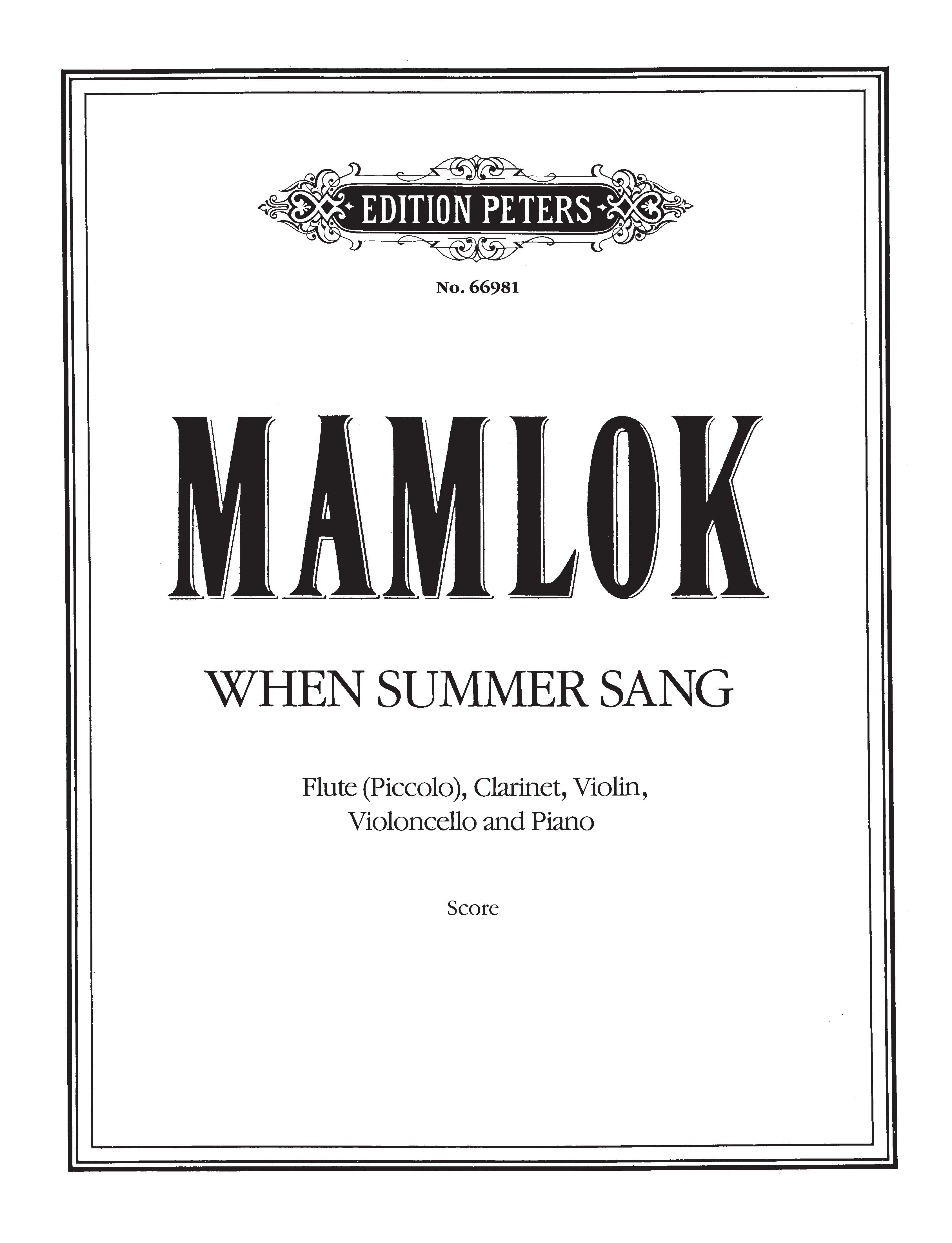 When Summer Sang