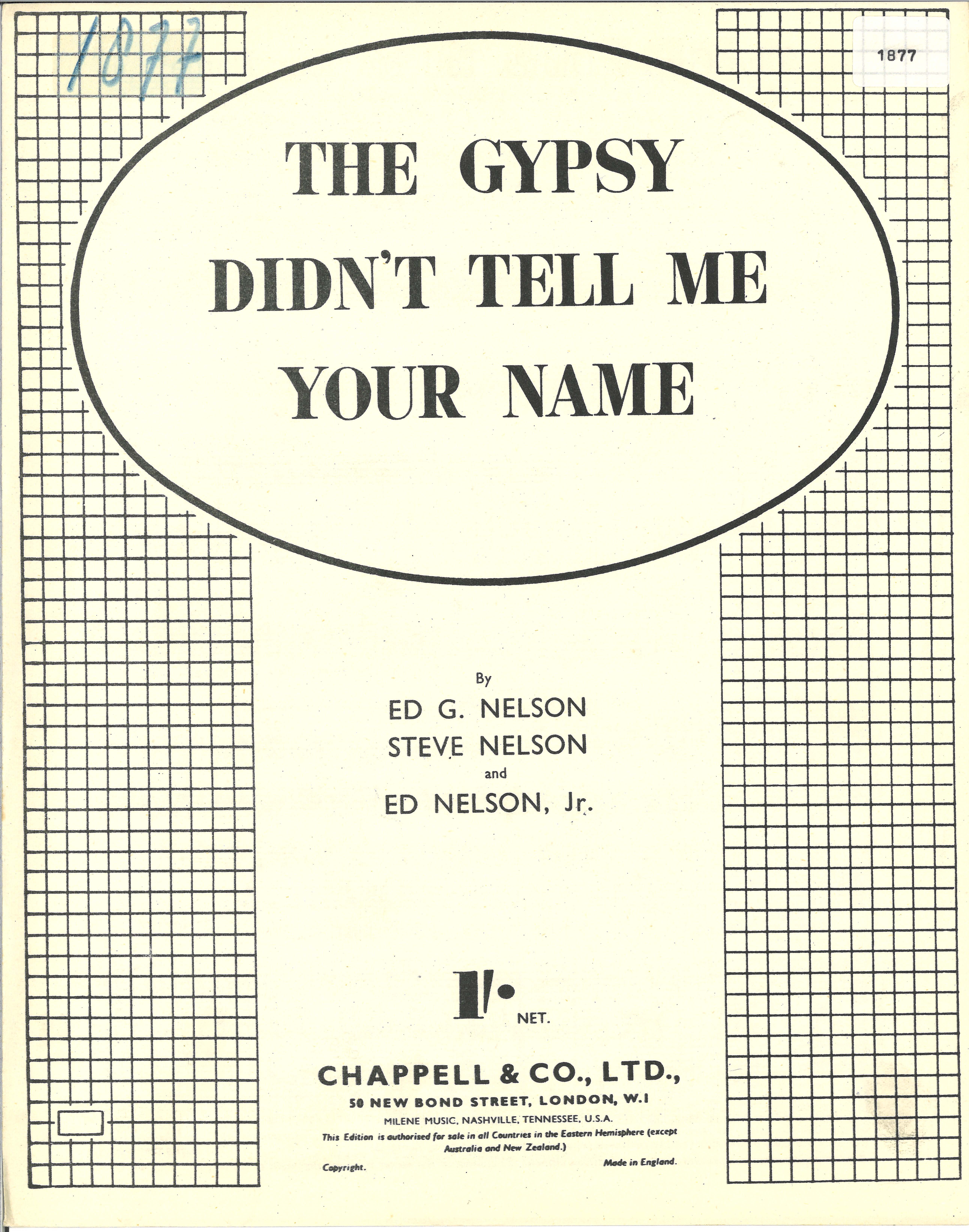 The Gypsy Didn't Tell Me Your Name