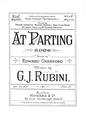 At Parting (G. J. Rubini) Sheet Music