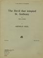 The Devil That Tempted St Anthony Partiture