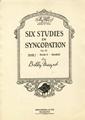Six Studies In Syncopation Op.55 Partitions