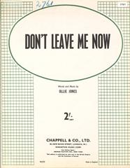 Don't Leave Me Now