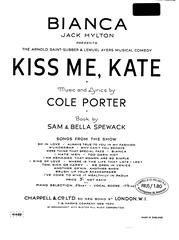 Bianca (from 'Kiss Me Kate')