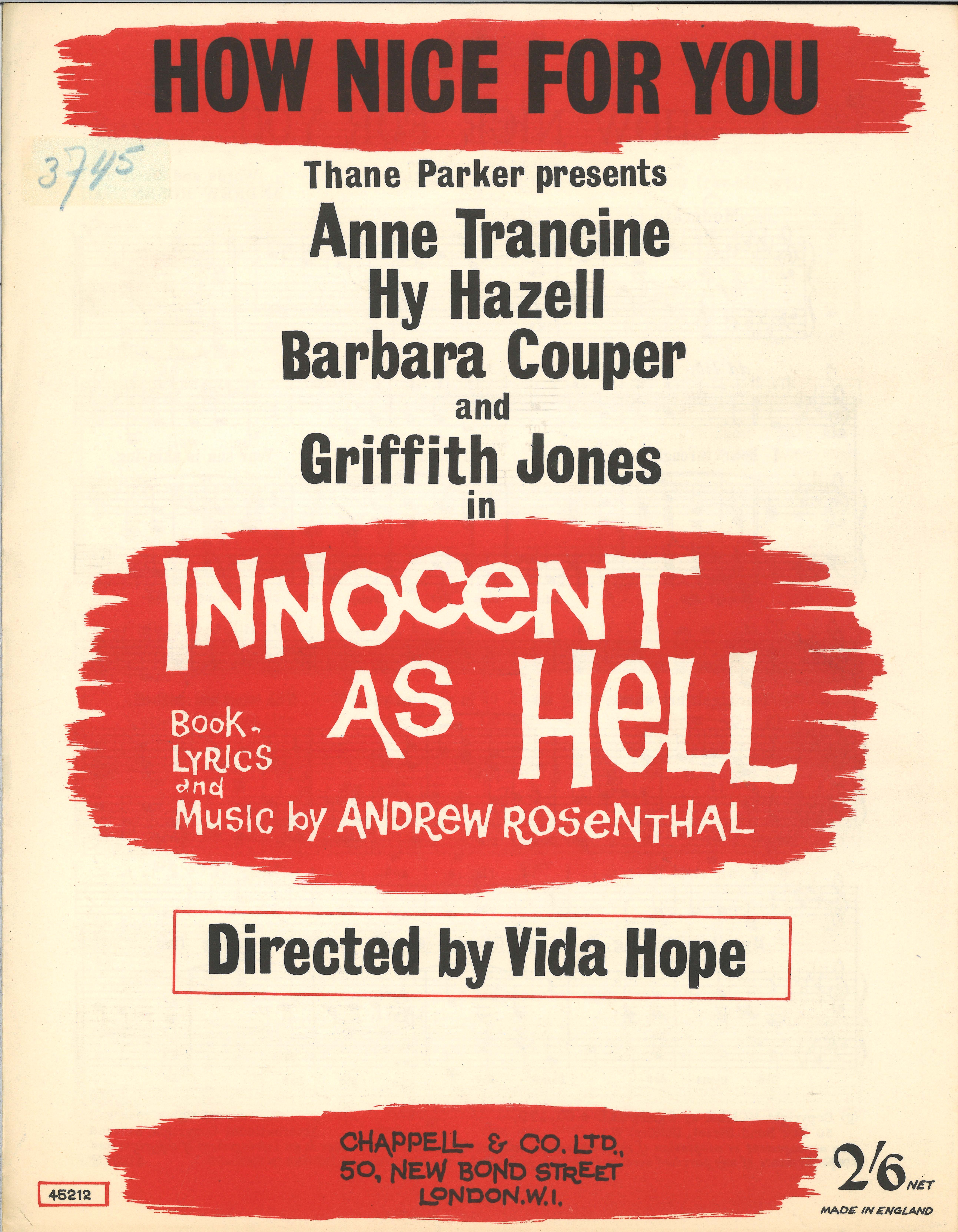 How Nice For You (from 'Innocent As Hell')