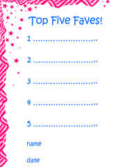 Top Five Faves