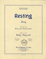 Resting Sheet Music