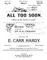 All Too Soon (E. Carr Hardy) Partiture