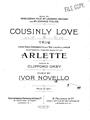 Cousinly Love Sheet Music