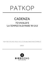 Cadenza to Vivaldi's 'La tempesta di mare' RV 253