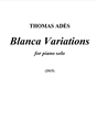 Blanca Variations Bladmuziek