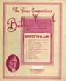 Sweet William Sheet Music