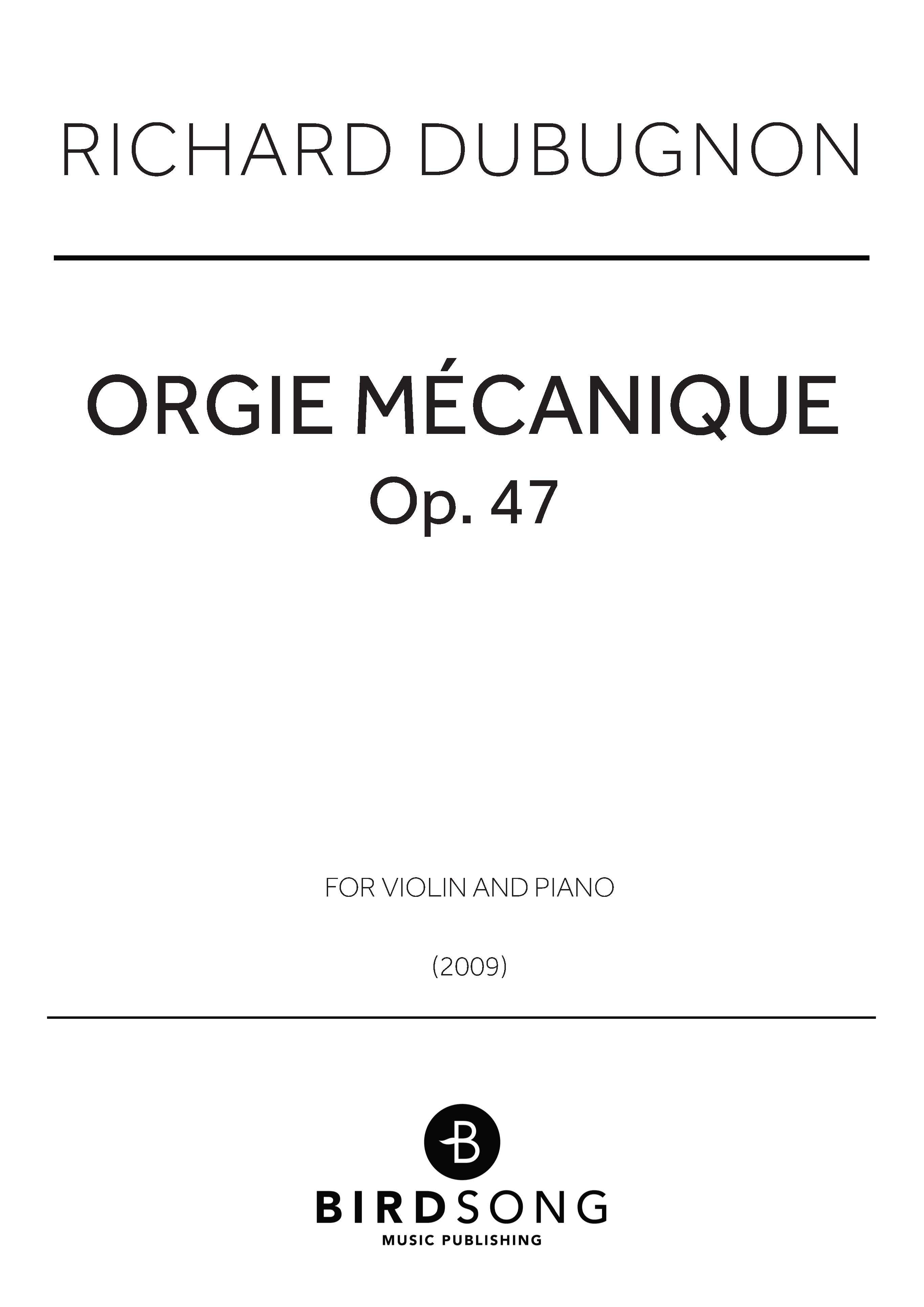 Orgie mécanique