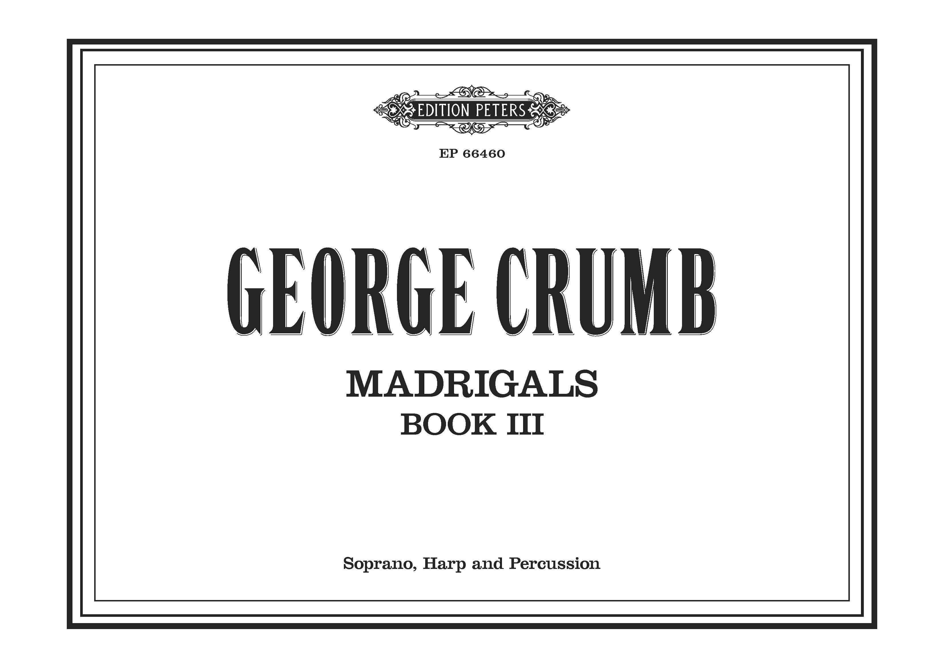 Madrigals, Book III