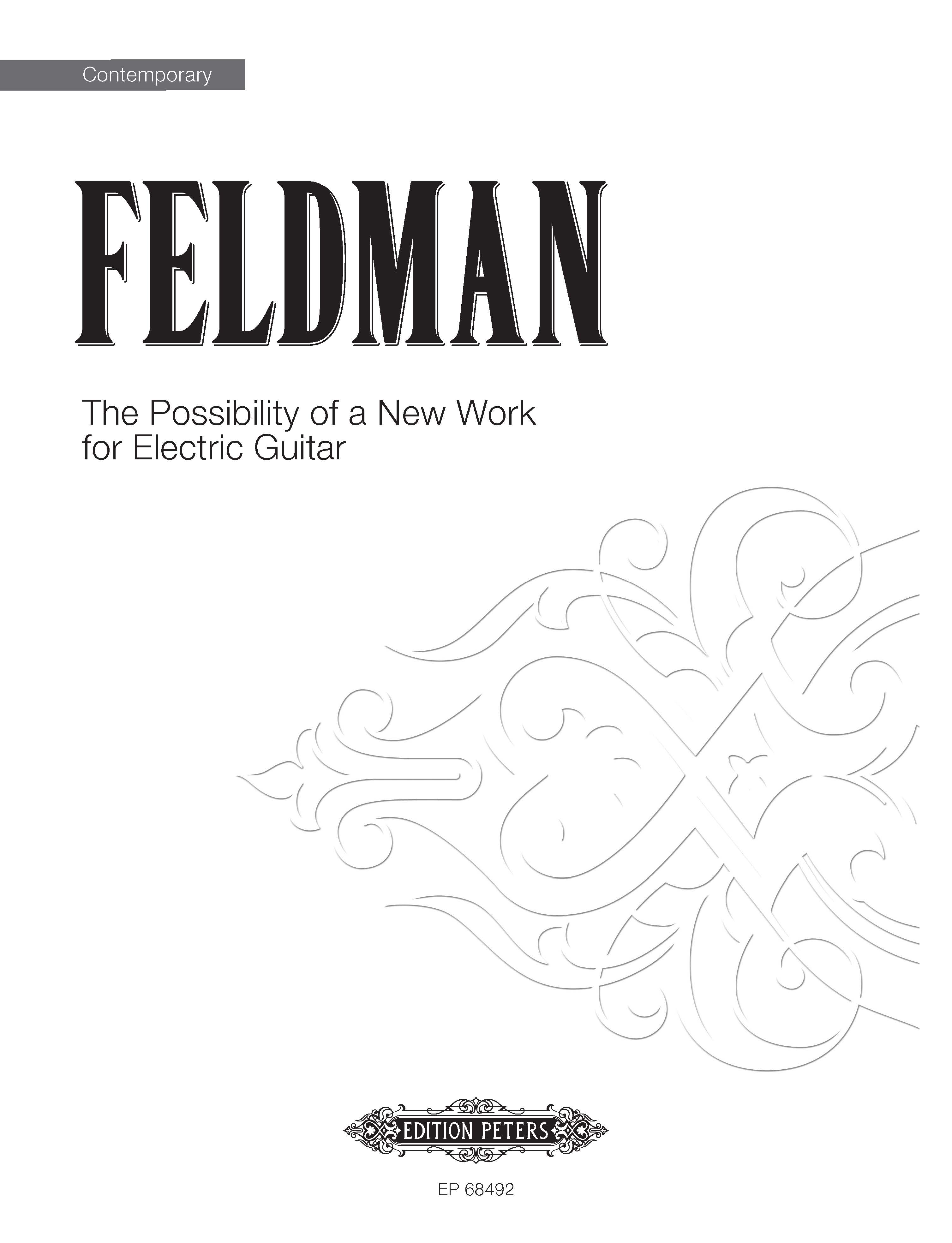 The Possibility Of A New Work For Electric Guitar