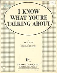 I Know What You're Talking About