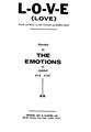 L-O-V-E (Love) (The Emotions, Joe Favale) Partitions