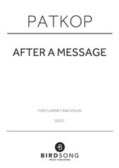 after a message