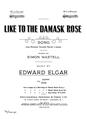 Like To The Damask Rose Sheet Music