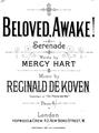 Beloved, Awake! Partituras