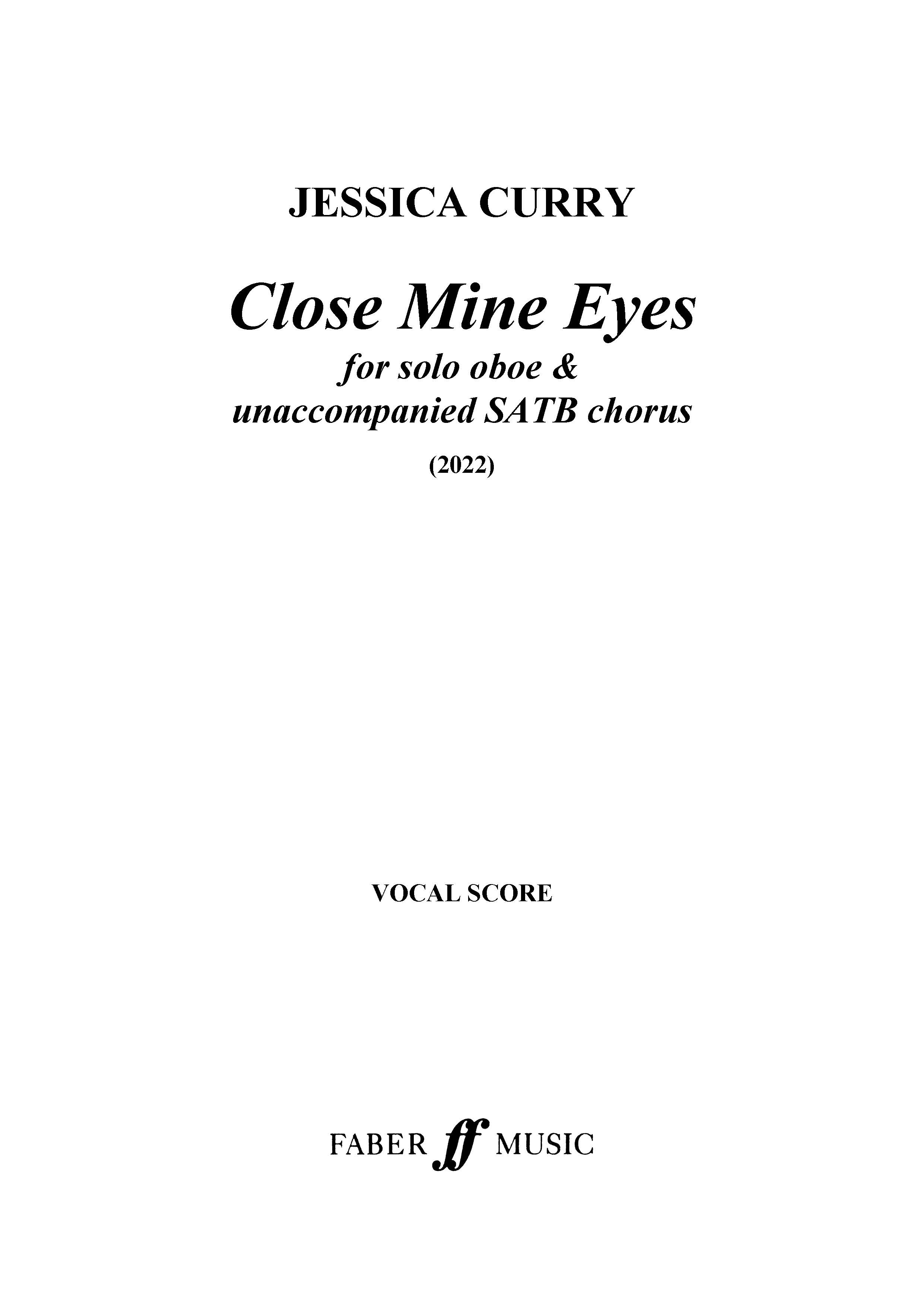 Close Mine Eyes