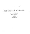 All The Things You Are, Are Mine
