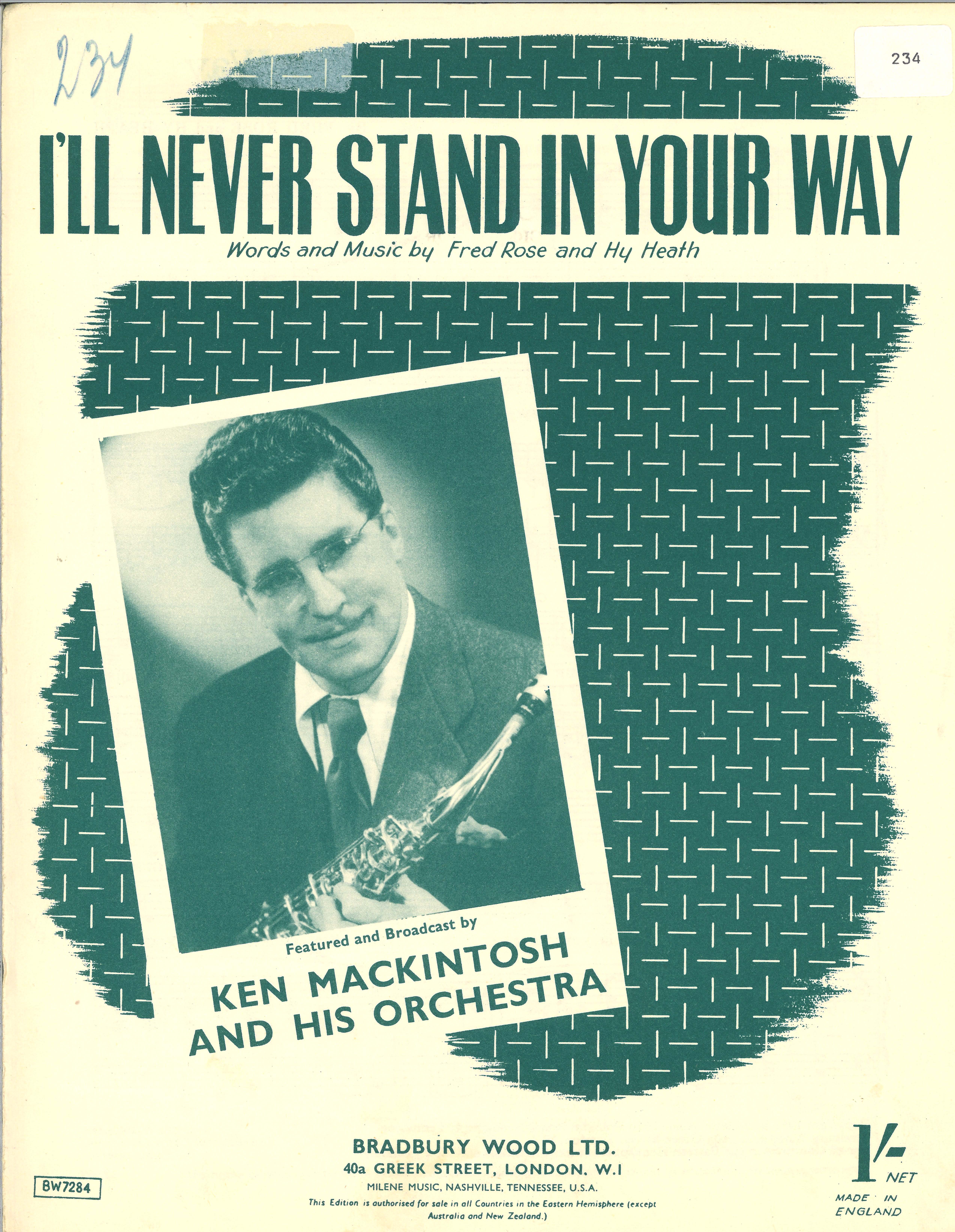 I'll Never Stand In Your Way