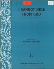 I Cannot Hide From God