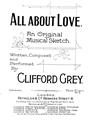 All About Love (Clifford Grey) Sheet Music