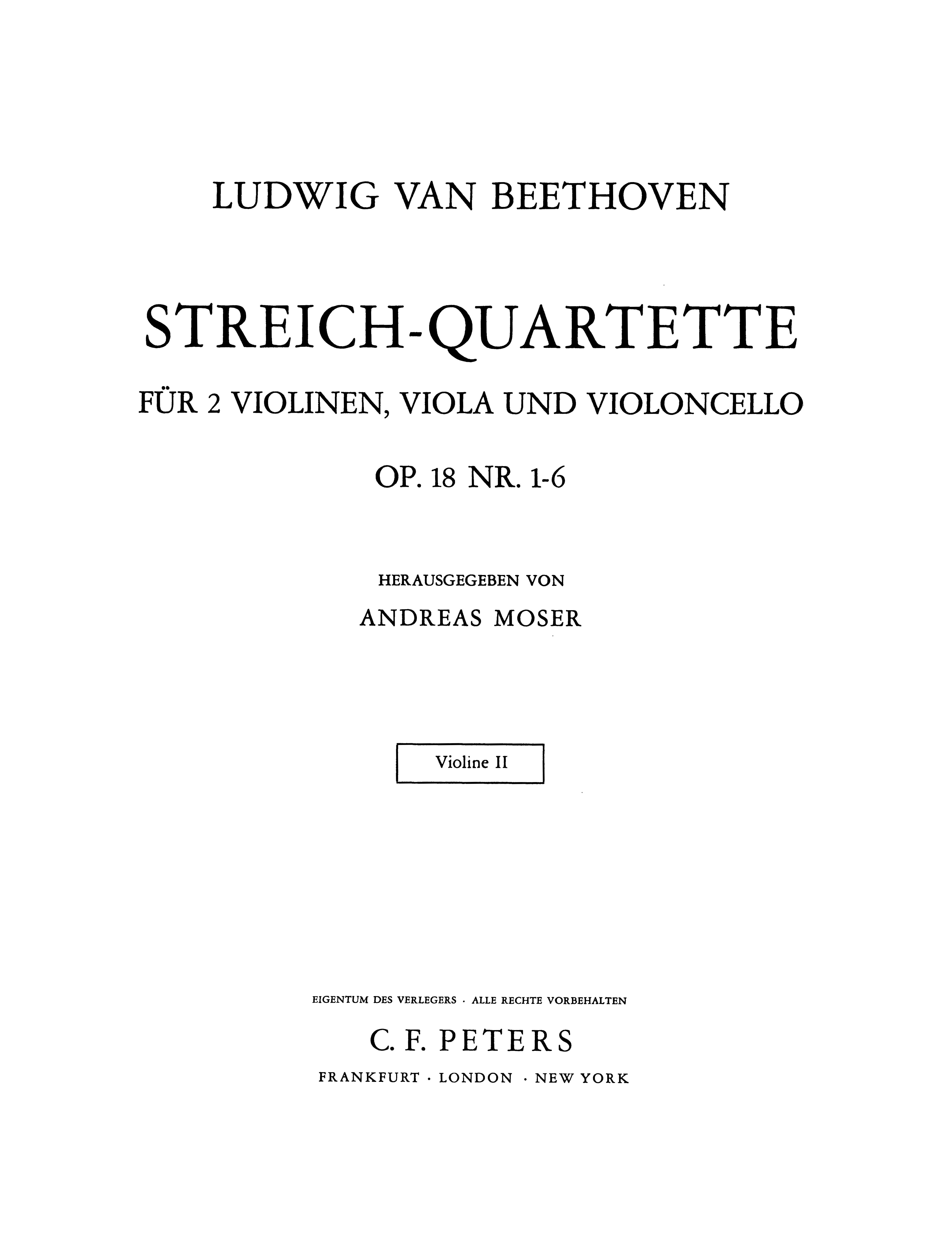 String Quartets Complete Vol.1: Op.18 Nos.1-6
