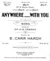 Anywhere - With You Sheet Music