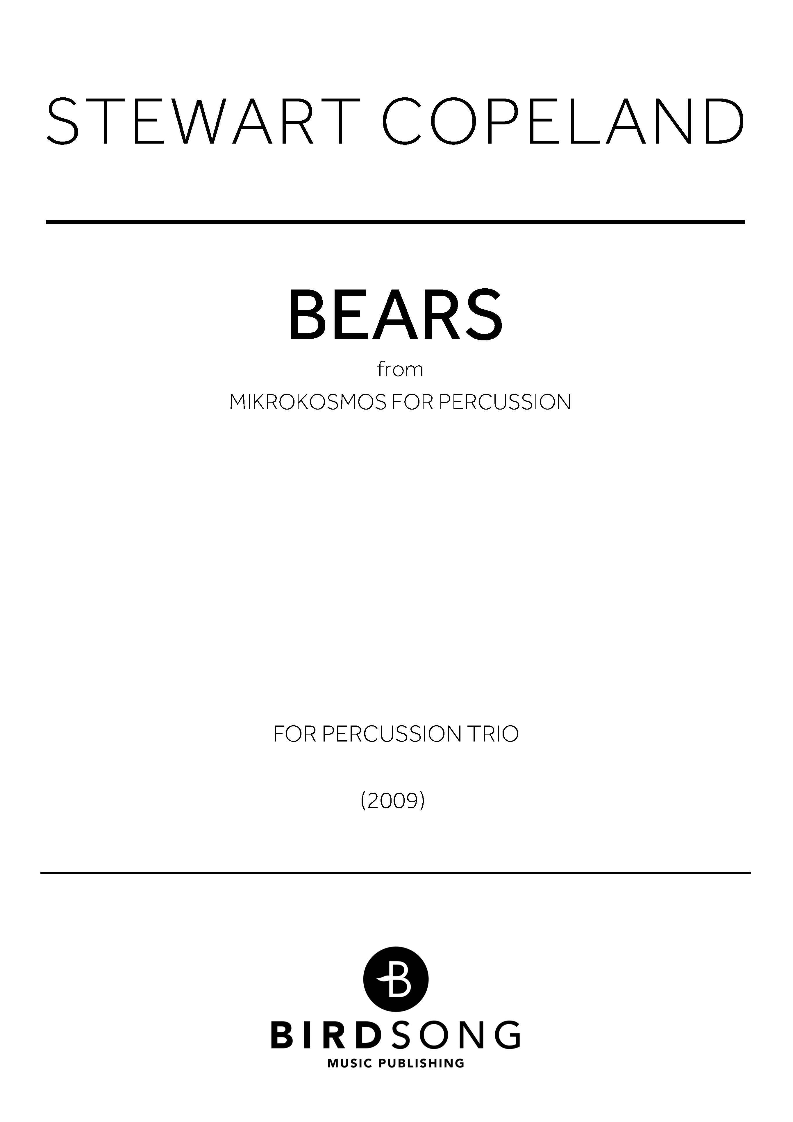 Bears (Mikrokosmos for Percussion)