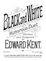 Black And White (Edward Kent) Partiture