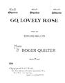 Go, Lovely Rose Sheet Music