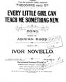 Every Little Girl Can Teach Me Something New (from Theodore & Co.) Bladmuziek