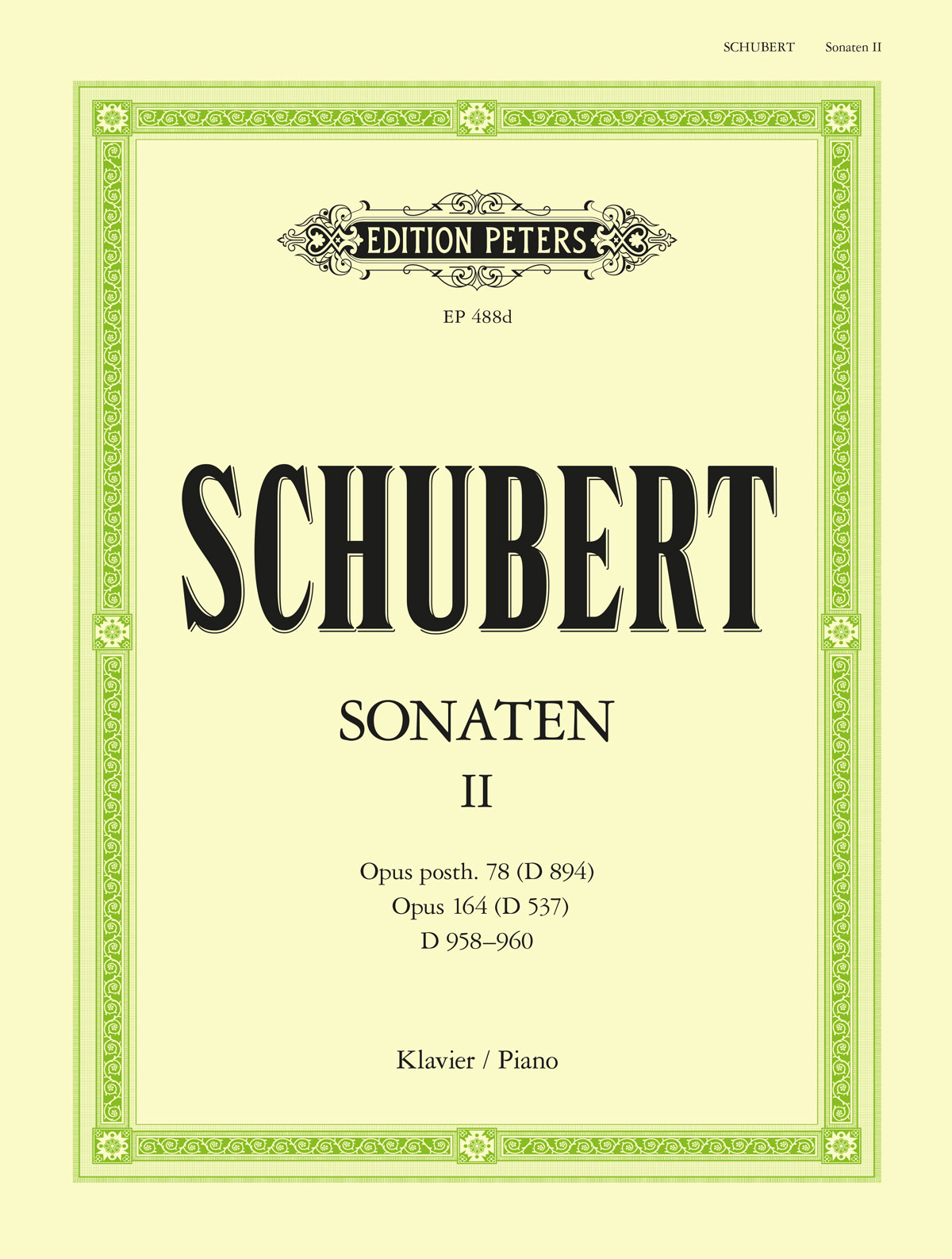 Piano Sonata Op. 78 D894
