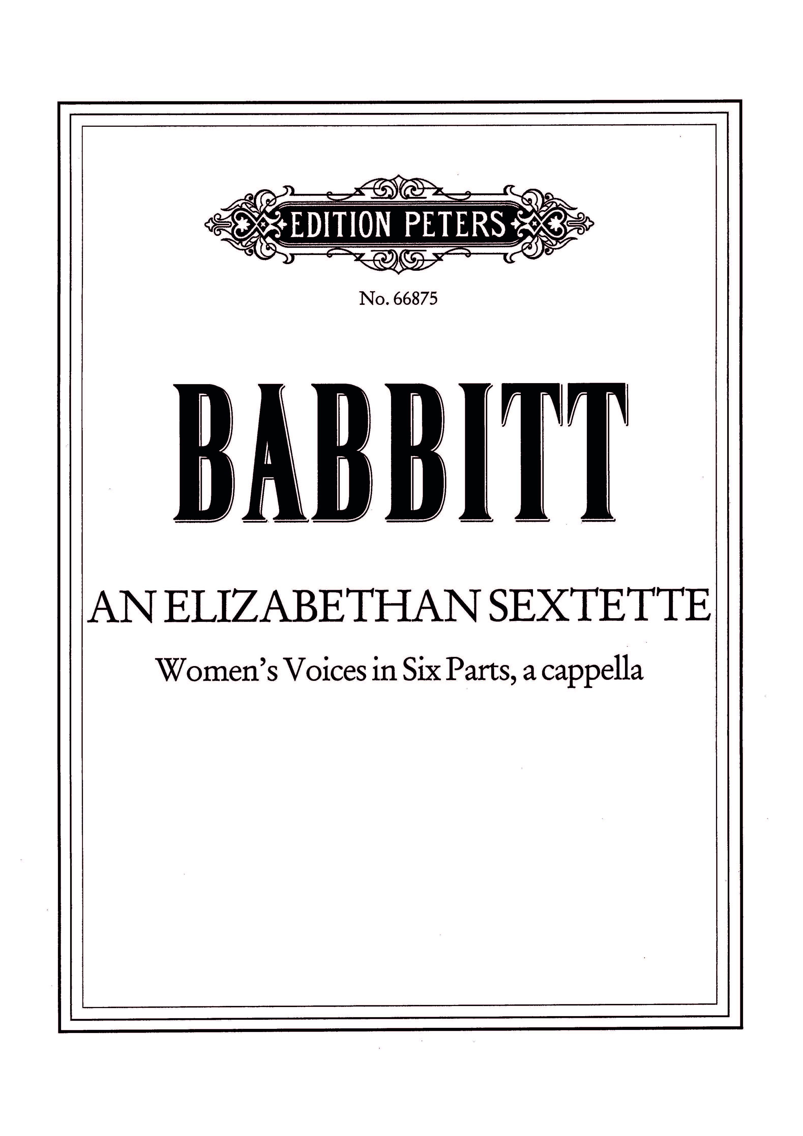 An Elizabethan Sextette