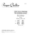 Love Calls Through The Summer Night Sheet Music