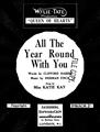 All The Year Round With You Sheet Music