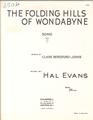 The Folding Hills Of Wondabyne Bladmuziek