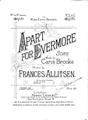 Apart For Evermore Sheet Music
