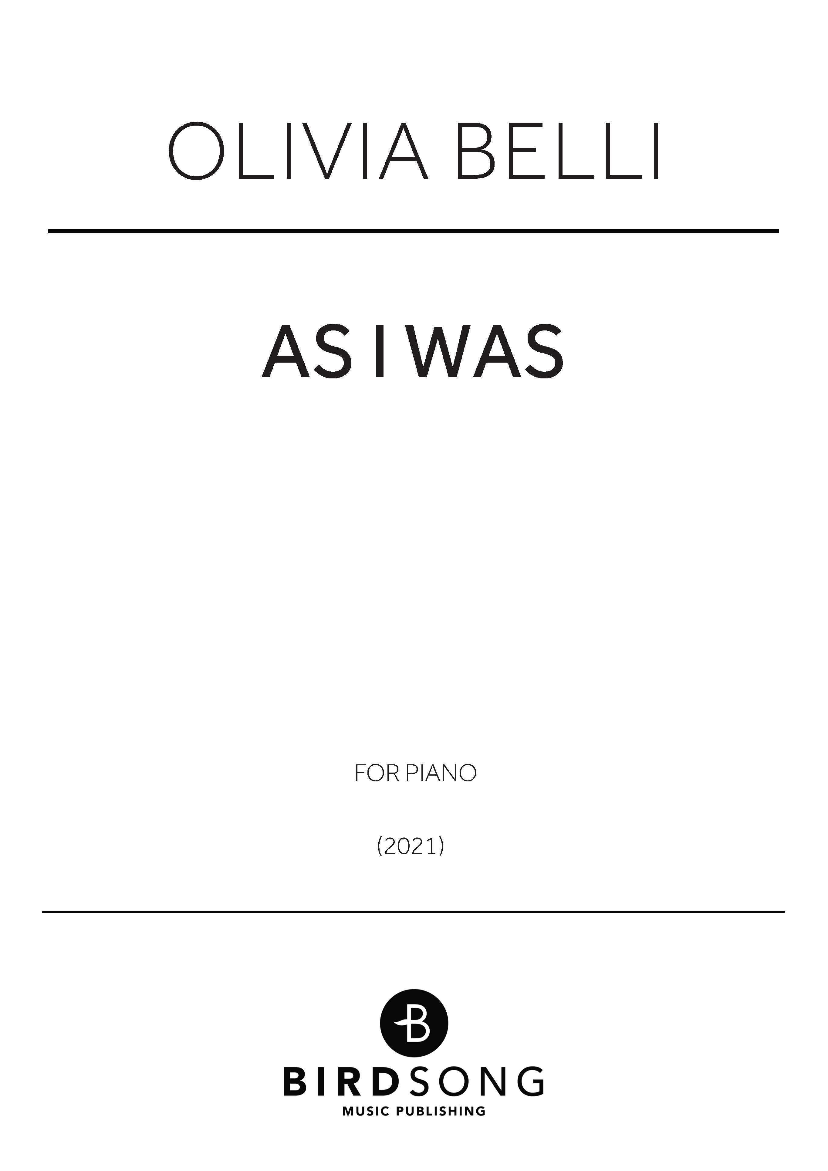 As I Was