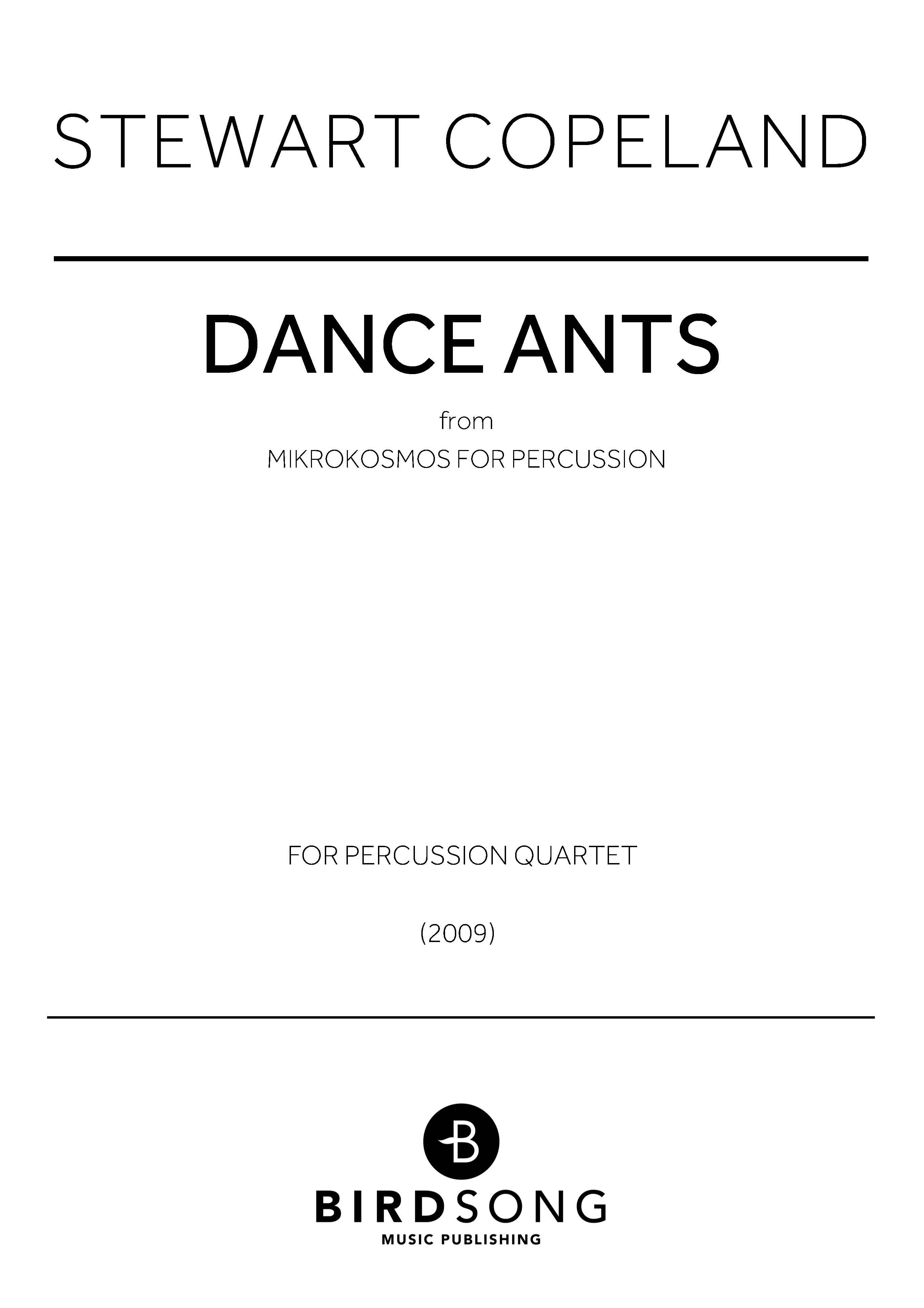Dance Ants (Mikrokosmos for Percussion)