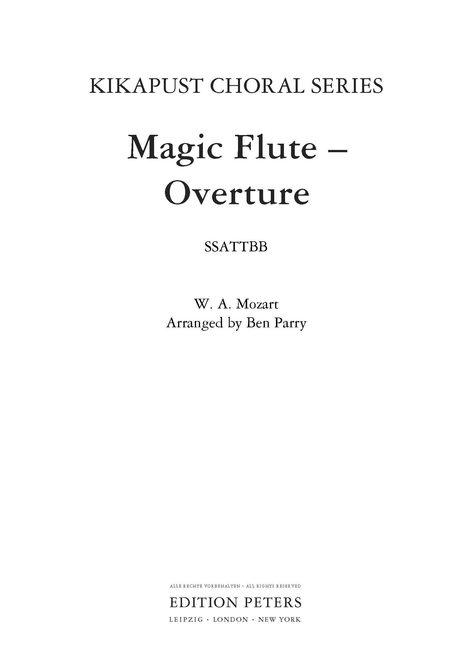 Magic Flute Overture