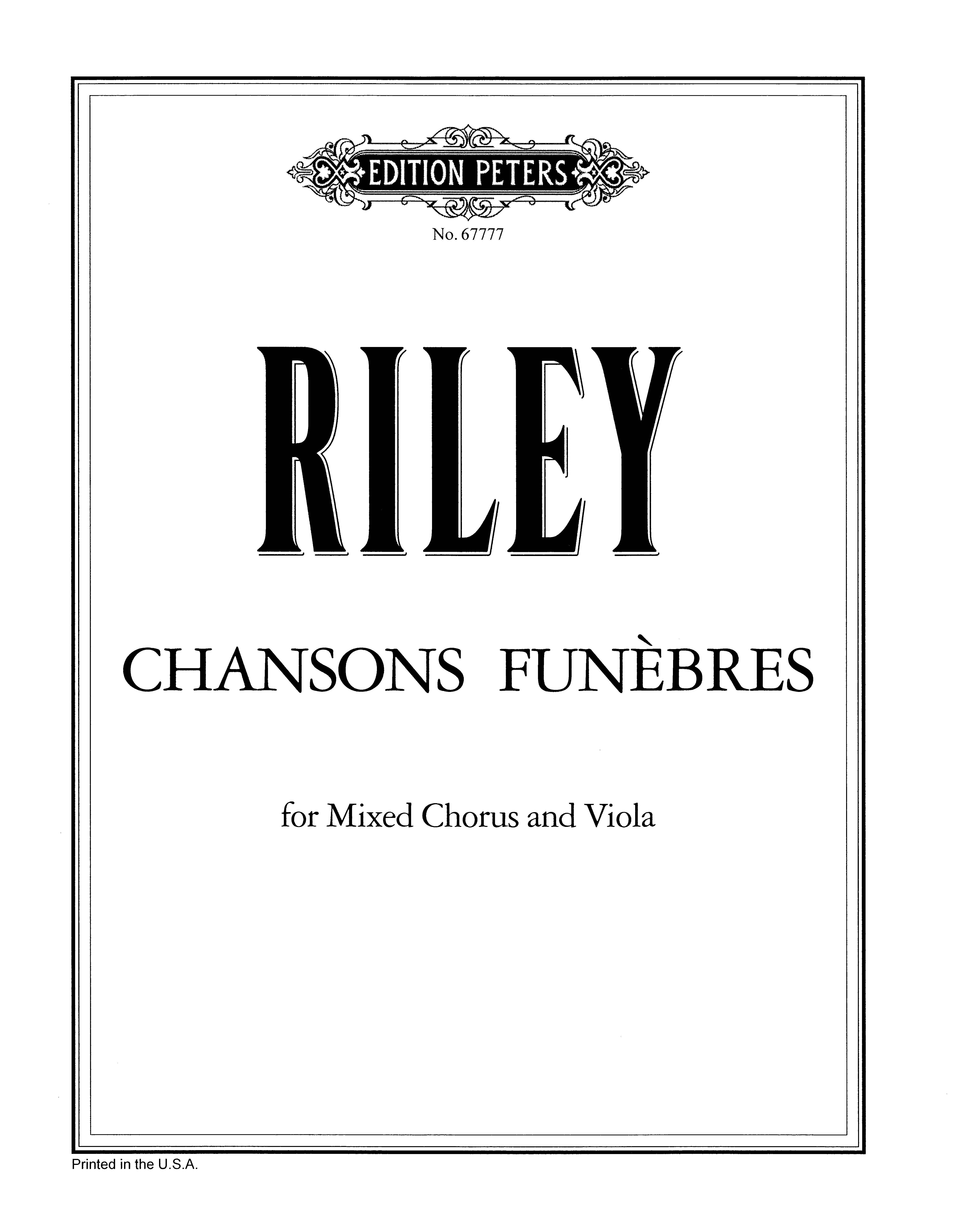Chansons Funèbres